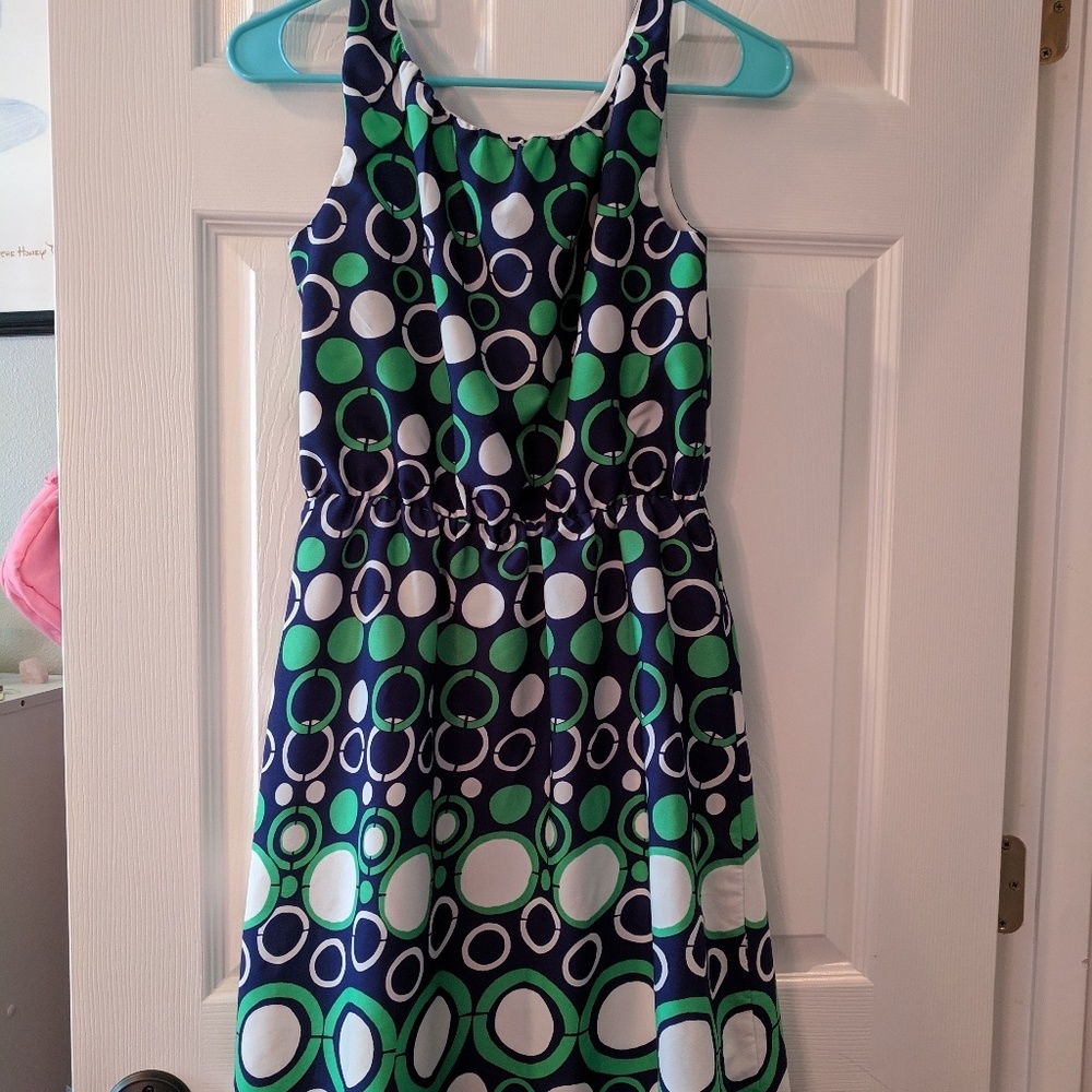Fun polkadot Banana Republic fit n flare dress